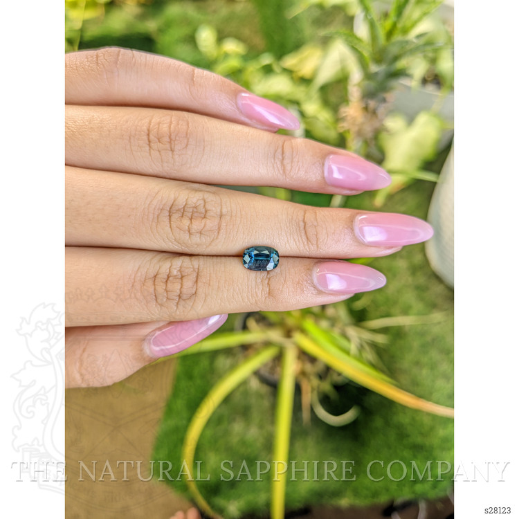 1.92 Ct. Greenish Blue Sapphire from Ceylon (Sri Lanka)