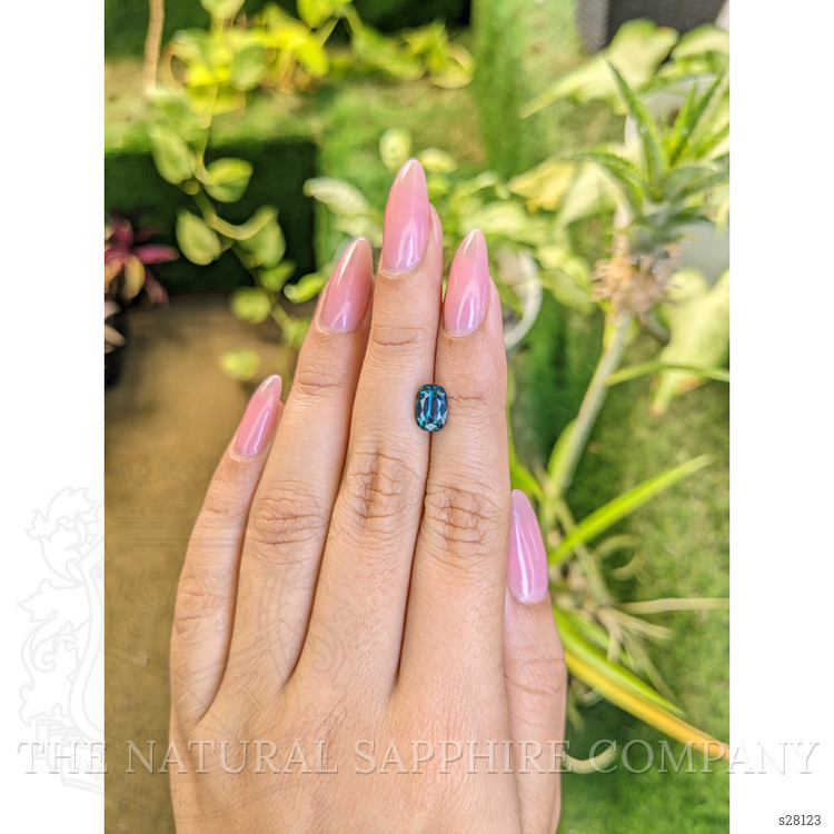 1.92 Ct. Greenish Blue Sapphire from Ceylon (Sri Lanka)