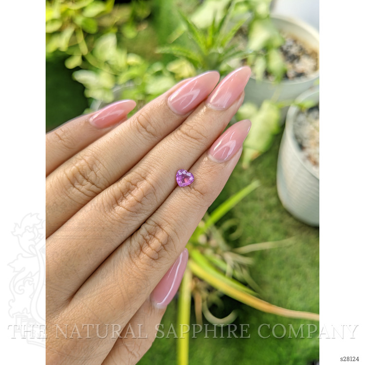0.79 Ct. Pinkish Purple Sapphire from Ceylon (Sri Lanka)