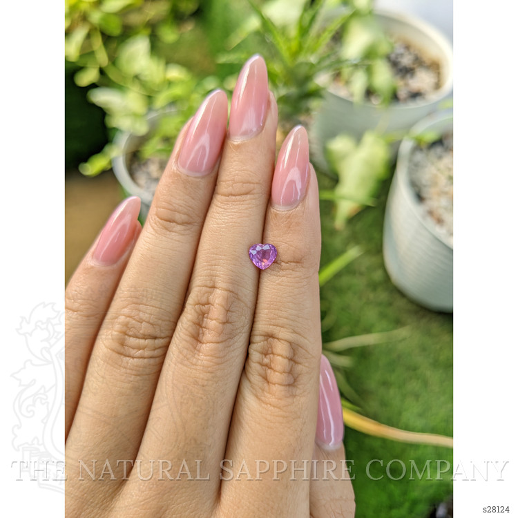 0.79 Ct. Pinkish Purple Sapphire from Ceylon (Sri Lanka)