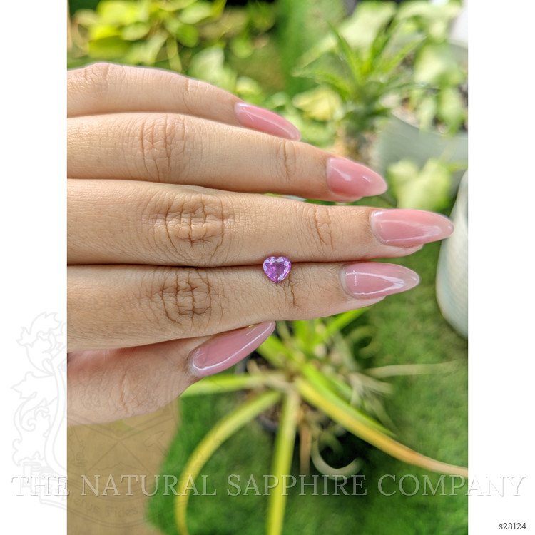 0.79 Ct. Pinkish Purple Sapphire from Ceylon (Sri Lanka)