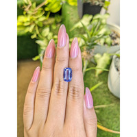5.36 Ct. Blue Sapphire from Ceylon (Sri Lanka) Life Style