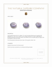 7.92 Ct. Bluish Grey Star Sapphire from Ceylon (Sri Lanka) Appraisal