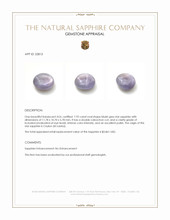 7.92 Ct. Bluish Grey Star Sapphire from Ceylon (Sri Lanka) Appraisal