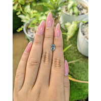 1.35 Ct. Bluish Green Sapphire from Ceylon (Sri Lanka) Life Style