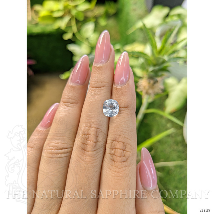 2.24 Ct. White Sapphire from Ceylon (Sri Lanka)