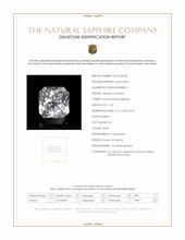 2.18 Ct. White Sapphire from Ceylon (Sri Lanka) Scan Report