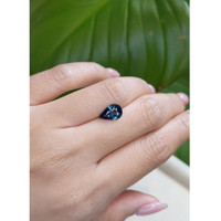 2.07 Ct. Greenish Blue Sapphire from Ceylon (Sri Lanka) Life Style