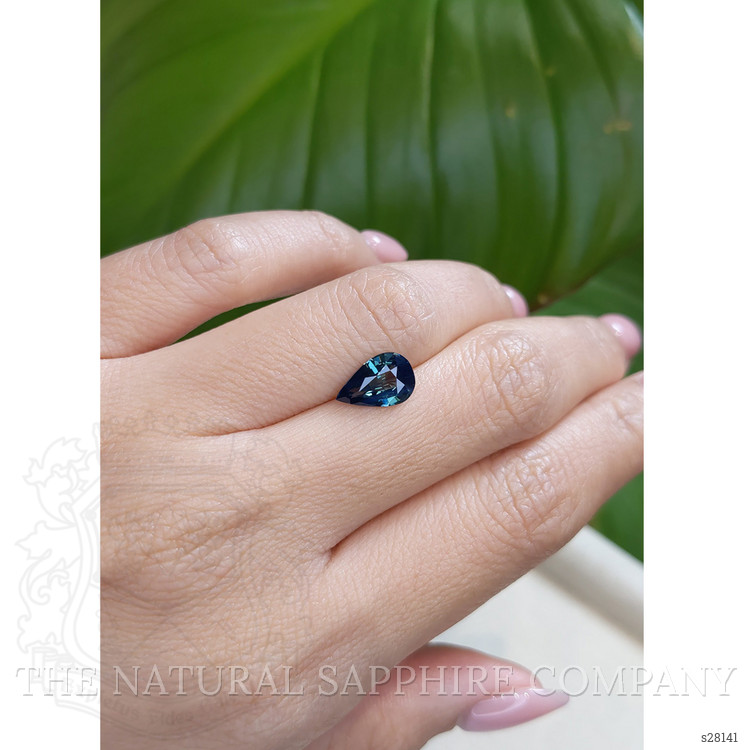 2.07 Ct. Greenish Blue Sapphire from Ceylon (Sri Lanka)