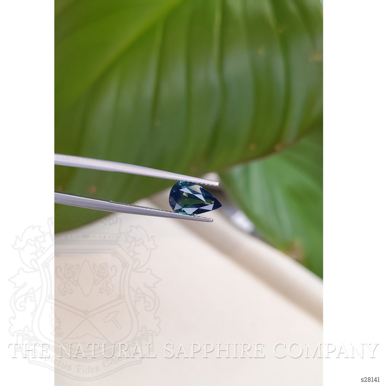 2.07 Ct. Greenish Blue Sapphire from Ceylon (Sri Lanka)