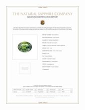 1.65 Ct. Yellowish Green Sapphire from Madagascar Scan Report