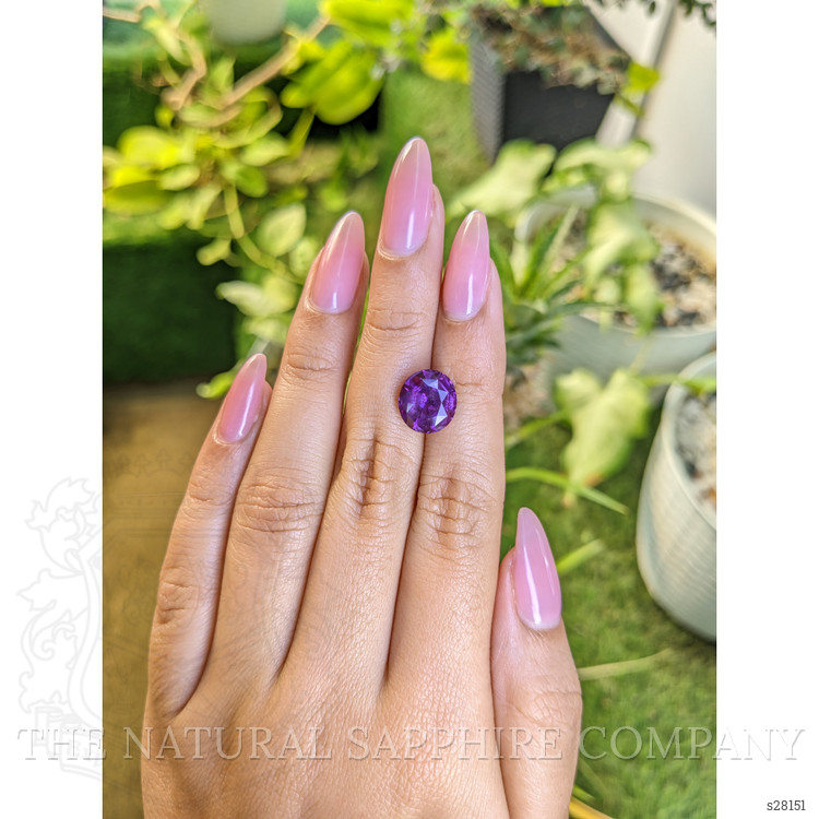 6.06 Ct. Purple Sapphire from Ceylon (Sri Lanka)
