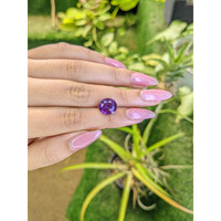 6.06 Ct. Purple Sapphire from Ceylon (Sri Lanka) Life Style