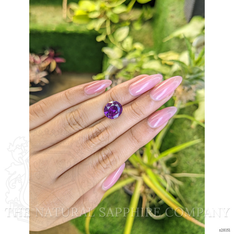 6.06 Ct. Purple Sapphire from Ceylon (Sri Lanka)