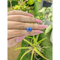 5.97 Ct. Blue Sapphire from Ceylon (Sri Lanka) Life Style
