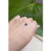 0.57 Ct. Blue Sapphire from Madagascar Life Style