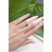 0.57 Ct. Blue Sapphire from Madagascar Life Style