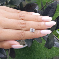 1.57 Ct. White Sapphire from Ceylon (Sri Lanka) Life Style