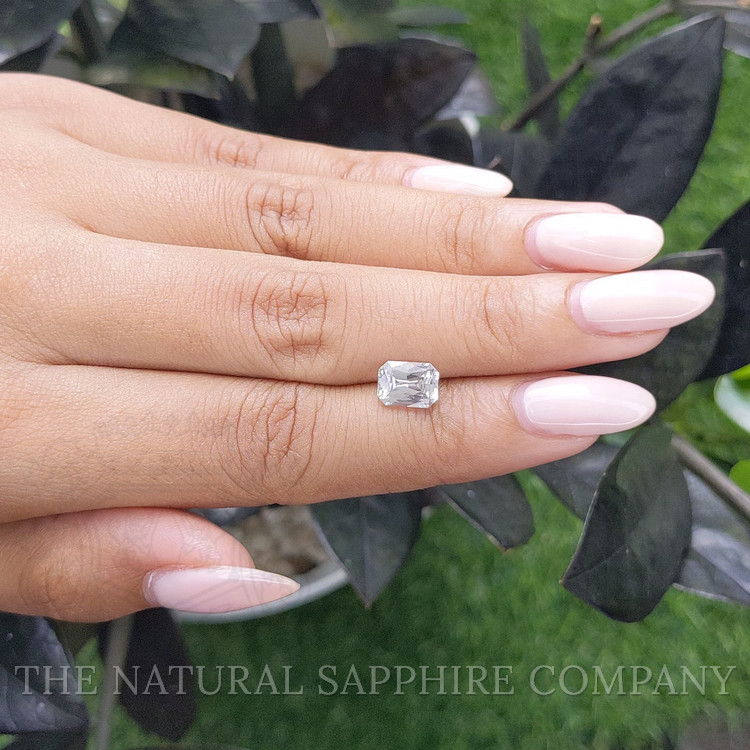 1.57 Ct. White Sapphire from Ceylon (Sri Lanka)