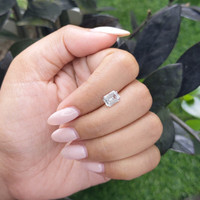 1.57 Ct. White Sapphire from Ceylon (Sri Lanka) Life Style