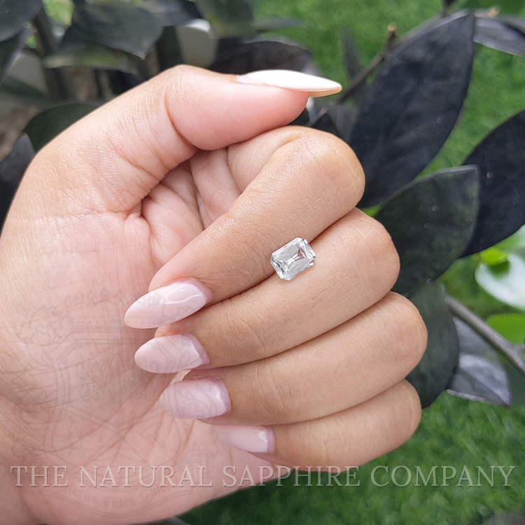 1.57 Ct. White Sapphire from Ceylon (Sri Lanka)