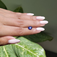 2.52 Ct. Blue Star Sapphire from Ceylon (Sri Lanka) Life Style