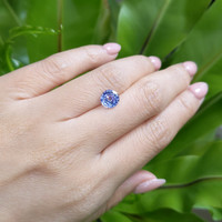 1.87 Ct. Purplish Blue Sapphire from Ceylon (Sri Lanka) Life Style