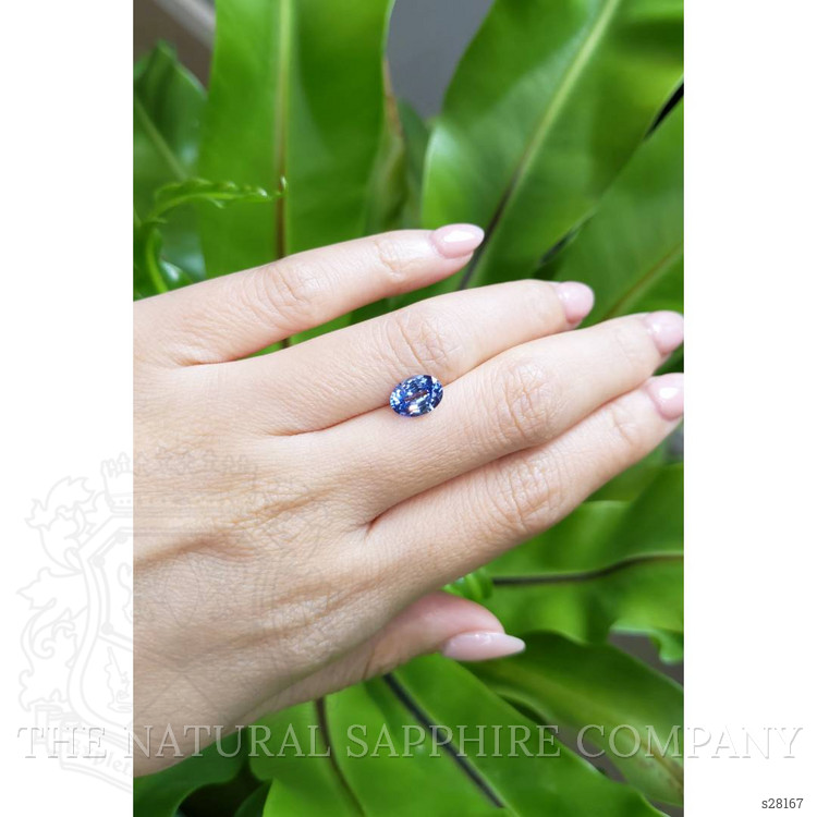 1.74 Ct. Blue Sapphire from Ceylon (Sri Lanka)