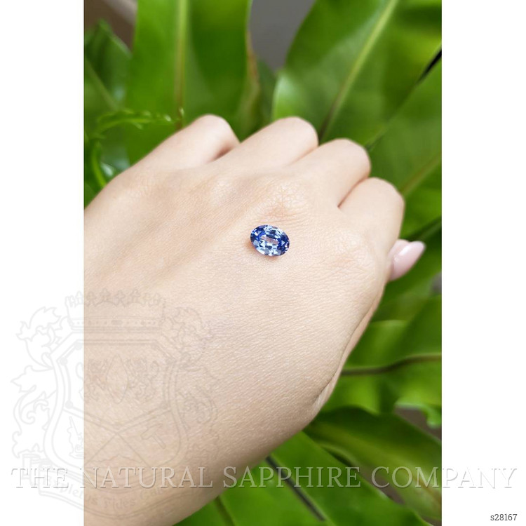 1.74 Ct. Blue Sapphire from Ceylon (Sri Lanka)
