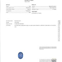 4.39 Ct. Blue Sapphire from Ceylon (Sri Lanka) Scan Report