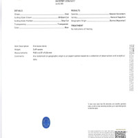 2.49 Ct. Blue Sapphire from Burma (Myanmar) Scan Report