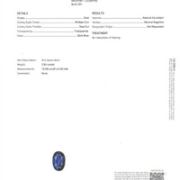 3.54 Ct. Blue Sapphire from Ceylon (Sri Lanka) Scan Report