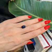 3.54 Ct. Blue Sapphire from Ceylon (Sri Lanka) Life Style