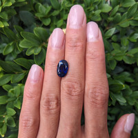 4.17 Ct. Blue Sapphire from Thailand Life Style