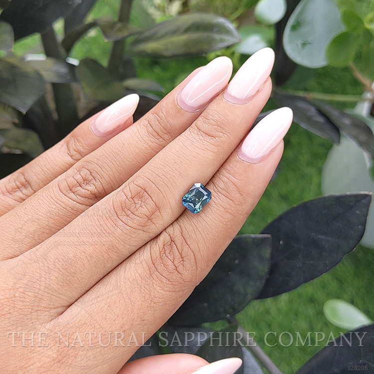 2.03 Ct. Greenish Blue Sapphire from Madagascar