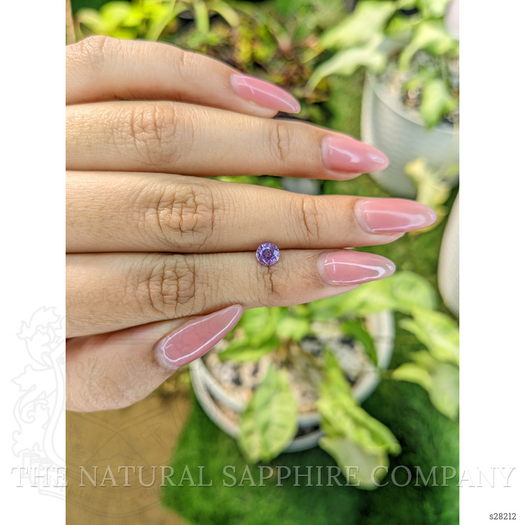 0.69 Ct. Pinkish Purple Sapphire from Ceylon (Sri Lanka)