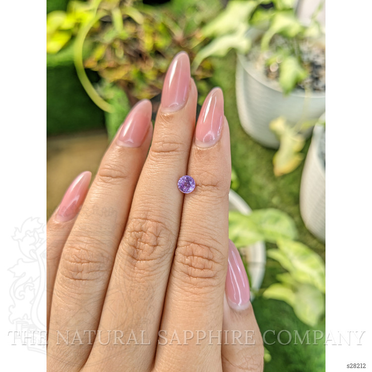 0.69 Ct. Pinkish Purple Sapphire from Ceylon (Sri Lanka)