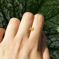 1.03 Ct. Yellow Sapphire from Madagascar Life Style