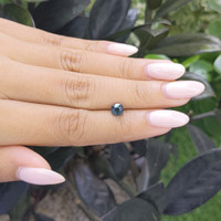 1.09 Ct. Greenish Blue Sapphire from Madagascar Life Style