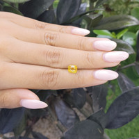 1.54 Ct. Yellow Sapphire from Madagascar Life Style