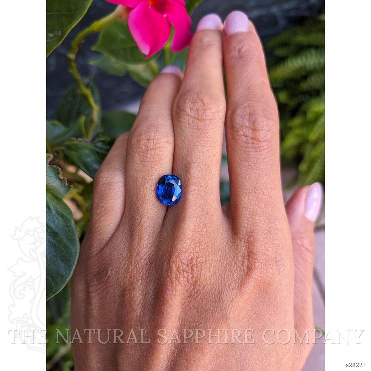 3.28 Ct. Blue Sapphire from Ceylon (Sri Lanka)