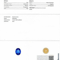 8.18 Ct. Blue Sapphire from Ceylon (Sri Lanka) Scan Report