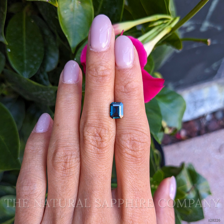 1.91 Ct. Bluish Green Sapphire from Ceylon (Sri Lanka)