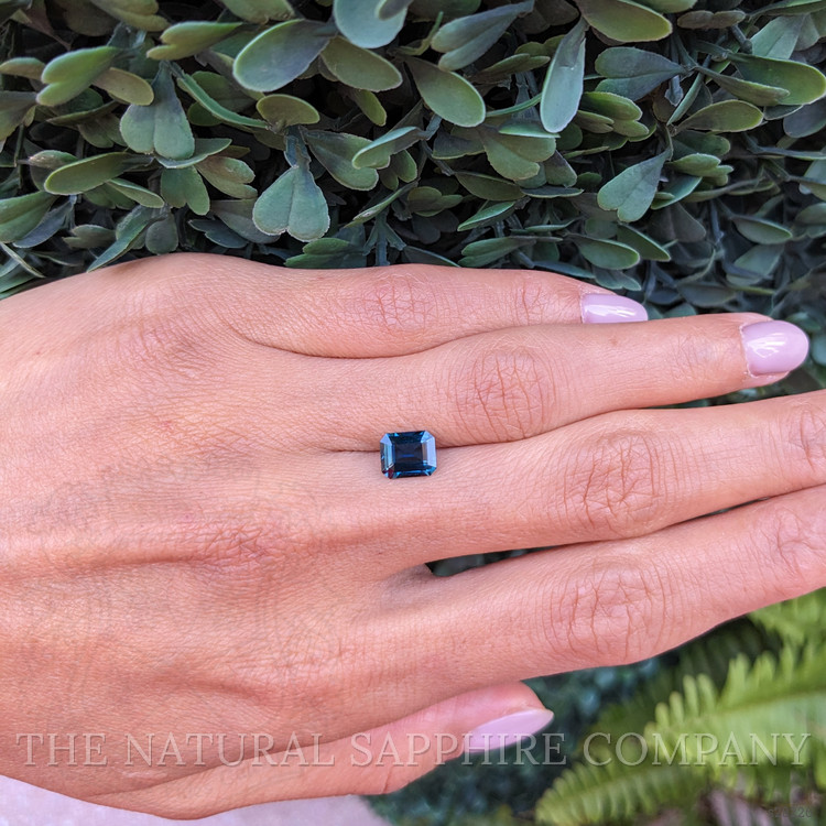 1.91 Ct. Bluish Green Sapphire from Ceylon (Sri Lanka)