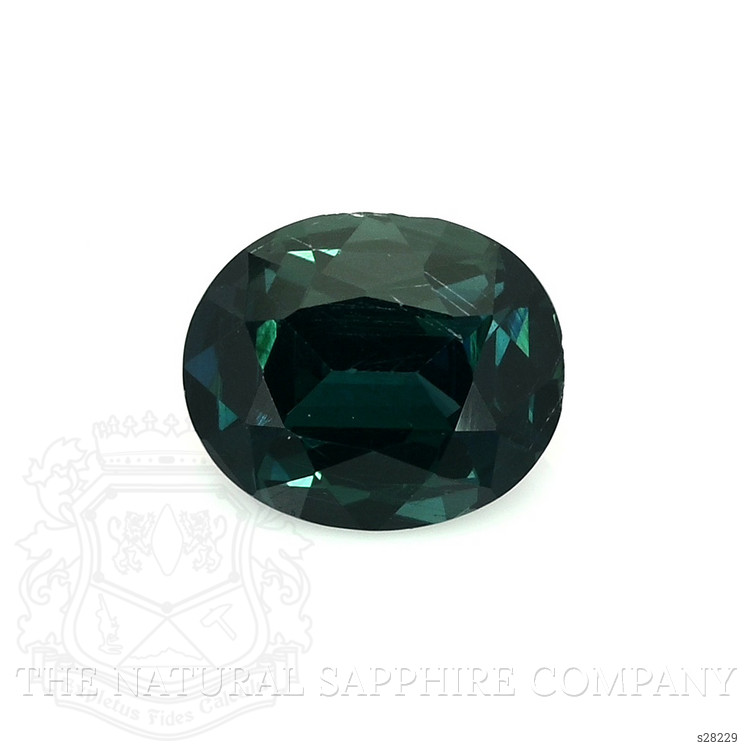 3.22 Ct. Bluish Green Sapphire from Ceylon (Sri Lanka)