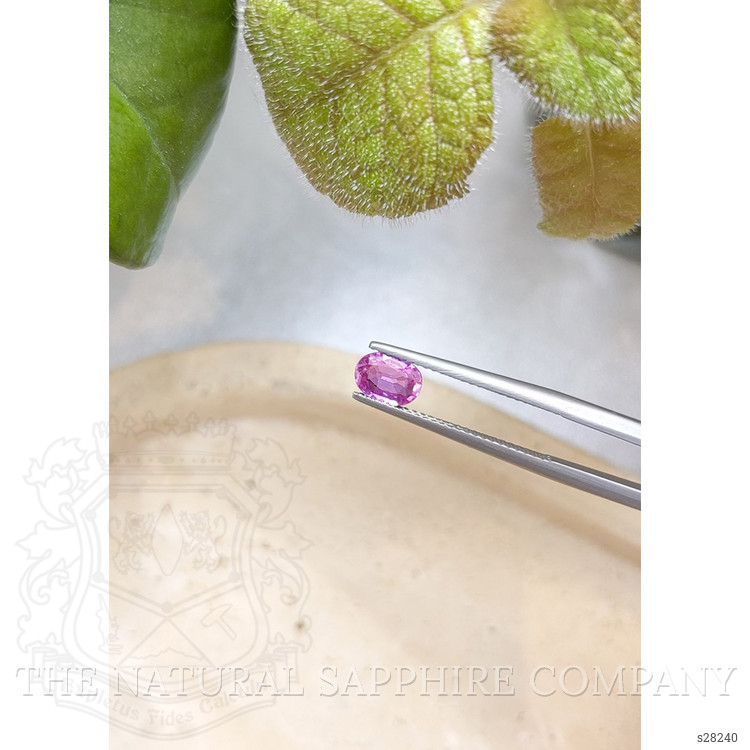 0.73 Ct. Purplish Pink Sapphire from Ceylon (Sri Lanka)