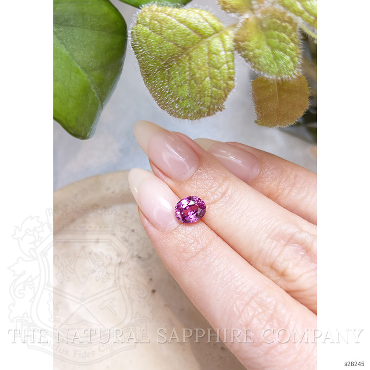 1.97 Ct. Purplish Pink Sapphire from Ceylon (Sri Lanka)
