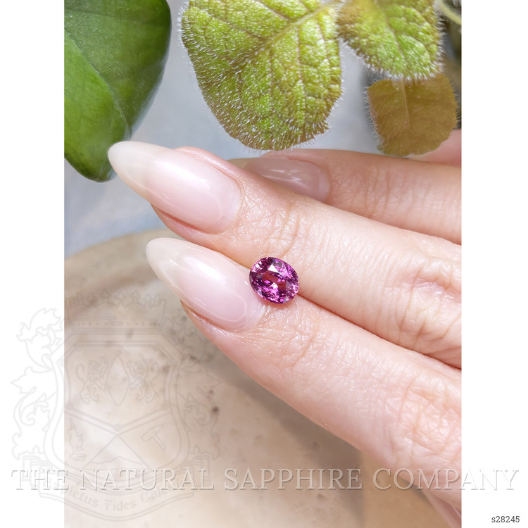1.97 Ct. Purplish Pink Sapphire from Ceylon (Sri Lanka)
