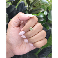 1.70 Ct. Yellowish Green Sapphire from Madagascar Life Style