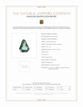 1.04 Ct. Bluish Green Sapphire from Madagascar Scan Report